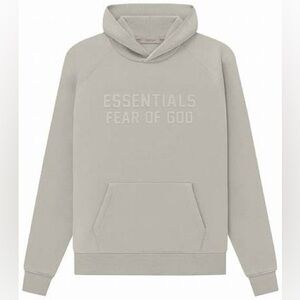 Fear of God essentials pullover chest logo hoodie seal